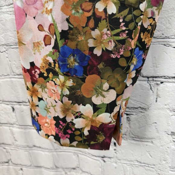 Ted Baker London Madonid Floral Print Slim Trouser Pants Ted Size 1 Womens US 4 - Picture 8 of 15